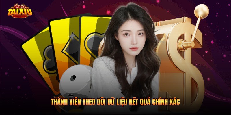 Thành viên theo dõi dữ liệu kết quả chính xác